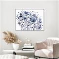 Picture of Indigo Blossom l _GroupedProduct_Rectangle_Landscape_Canvas_Framed_