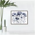 Picture of Indigo Blossom ll _GroupedProduct_Rectangle_Landscape_Canvas_Framed_