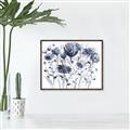 Picture of Indigo Blossom ll _GroupedProduct_Rectangle_Landscape_Canvas_Framed_