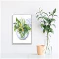 Picture of Green Vase I  _GroupedProduct_Rectangle_Portrait_Canvas_Framed_