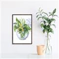 Picture of Green Vase I  _GroupedProduct_Rectangle_Portrait_Canvas_Framed_