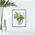 Picture of Green Vase I  _GroupedProduct_Rectangle_Portrait_Canvas_Framed_