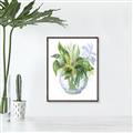 Picture of Green Vase I  _GroupedProduct_Rectangle_Portrait_Canvas_Framed_