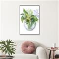 Picture of Green Vase I  _GroupedProduct_Rectangle_Portrait_Canvas_Framed_