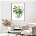 Picture of Green Vase I  _GroupedProduct_Rectangle_Portrait_Canvas_Framed_