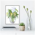 Picture of Green Vase II  _GroupedProduct_Rectangle_Portrait_Canvas_Framed_