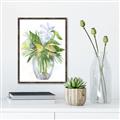 Picture of Green Vase II  _GroupedProduct_Rectangle_Portrait_Canvas_Framed_