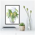 Picture of Green Vase II  _GroupedProduct_Rectangle_Portrait_Canvas_Framed_
