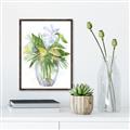 Picture of Green Vase II  _GroupedProduct_Rectangle_Portrait_Canvas_Framed_