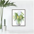 Picture of Green Vase II  _GroupedProduct_Rectangle_Portrait_Canvas_Framed_