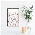 Picture of Wildflower Blush _GroupedProduct_Rectangle_Portrait_Canvas_Framed_