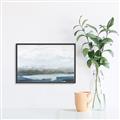Picture of Slow Waters Blue _GroupedProduct_Rectangle_Landscape_Canvas_Framed_