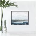 Picture of Slow Waters Blue _GroupedProduct_Rectangle_Landscape_Canvas_Framed_