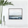 Picture of Slow Waters Blue _GroupedProduct_Rectangle_Landscape_Canvas_Framed_