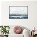 Picture of Slow Waters Blue _GroupedProduct_Rectangle_Landscape_Canvas_Framed_