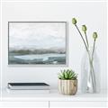Picture of Slow Waters Teal  _GroupedProduct_Rectangle_Landscape_Canvas_Framed_