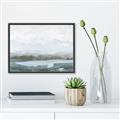 Picture of Slow Waters Teal  _GroupedProduct_Rectangle_Landscape_Canvas_Framed_
