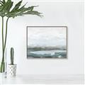 Picture of Slow Waters Teal  _GroupedProduct_Rectangle_Landscape_Canvas_Framed_