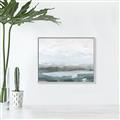 Picture of Slow Waters Teal  _GroupedProduct_Rectangle_Landscape_Canvas_Framed_