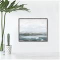 Picture of Slow Waters Teal  _GroupedProduct_Rectangle_Landscape_Canvas_Framed_