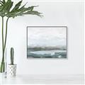 Picture of Slow Waters Teal  _GroupedProduct_Rectangle_Landscape_Canvas_Framed_