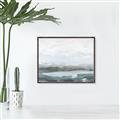 Picture of Slow Waters Teal  _GroupedProduct_Rectangle_Landscape_Canvas_Framed_