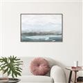 Picture of Slow Waters Teal  _GroupedProduct_Rectangle_Landscape_Canvas_Framed_