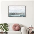 Picture of Slow Waters Teal  _GroupedProduct_Rectangle_Landscape_Canvas_Framed_