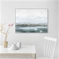 Picture of Slow Waters Teal  _GroupedProduct_Rectangle_Landscape_Canvas_Framed_