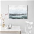Picture of Slow Waters Teal  _GroupedProduct_Rectangle_Landscape_Canvas_Framed_