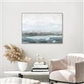 Picture of Slow Waters Teal  _GroupedProduct_Rectangle_Landscape_Canvas_Framed_