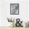 Picture of Hold a Pose Gray _GroupedProduct_Rectangle_Portrait_Canvas_Framed_