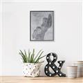 Picture of Hold a Pose Gray _GroupedProduct_Rectangle_Portrait_Canvas_Framed_
