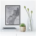 Picture of Hold a Pose Gray _GroupedProduct_Rectangle_Portrait_Canvas_Framed_