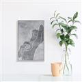 Picture of Hold a Pose Gray _GroupedProduct_Rectangle_Portrait_Canvas_Framed_