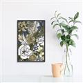 Picture of Detailed Floral in Color  _GroupedProduct_Rectangle_Portrait_Canvas_Framed_