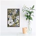 Picture of Detailed Floral in Color  _GroupedProduct_Rectangle_Portrait_Canvas_Framed_
