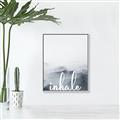 Picture of Inhale Waves _GroupedProduct_Rectangle_Portrait_Canvas_Framed_