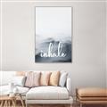 Picture of Inhale Waves _GroupedProduct_Rectangle_Portrait_Canvas_Framed_