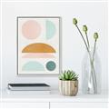 Picture of Pastel Modern II  _GroupedProduct_Rectangle_Portrait_Canvas_Framed_