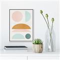Picture of Pastel Modern II  _GroupedProduct_Rectangle_Portrait_Canvas_Framed_