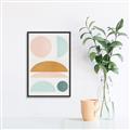 Picture of Pastel Modern II  _GroupedProduct_Rectangle_Portrait_Canvas_Framed_