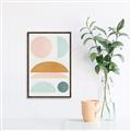 Picture of Pastel Modern II  _GroupedProduct_Rectangle_Portrait_Canvas_Framed_