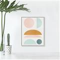 Picture of Pastel Modern II  _GroupedProduct_Rectangle_Portrait_Canvas_Framed_