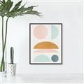 Picture of Pastel Modern II  _GroupedProduct_Rectangle_Portrait_Canvas_Framed_