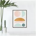 Picture of Pastel Modern II  _GroupedProduct_Rectangle_Portrait_Canvas_Framed_