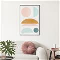 Picture of Pastel Modern II  _GroupedProduct_Rectangle_Portrait_Canvas_Framed_