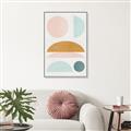 Picture of Pastel Modern II  _GroupedProduct_Rectangle_Portrait_Canvas_Framed_