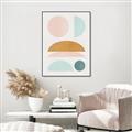 Picture of Pastel Modern II  _GroupedProduct_Rectangle_Portrait_Canvas_Framed_