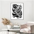 Picture of Noir Leaves I  _GroupedProduct_Rectangle_Portrait_Canvas_Framed_